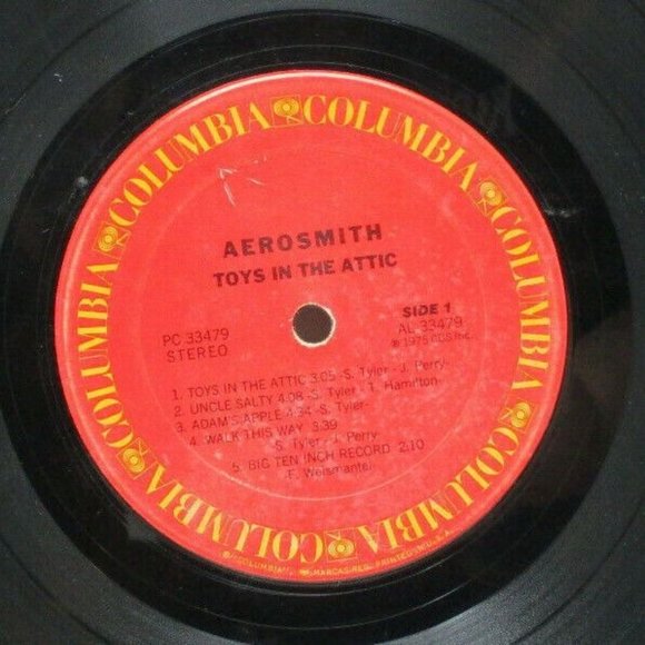 AEROSMITH "Toys In The Attic" Vinyl LP - 1975 Columbia (P3) - Picture 4 of 7